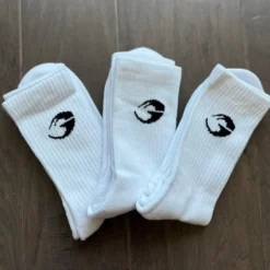 GASP Crew Socks, 3-pack, White