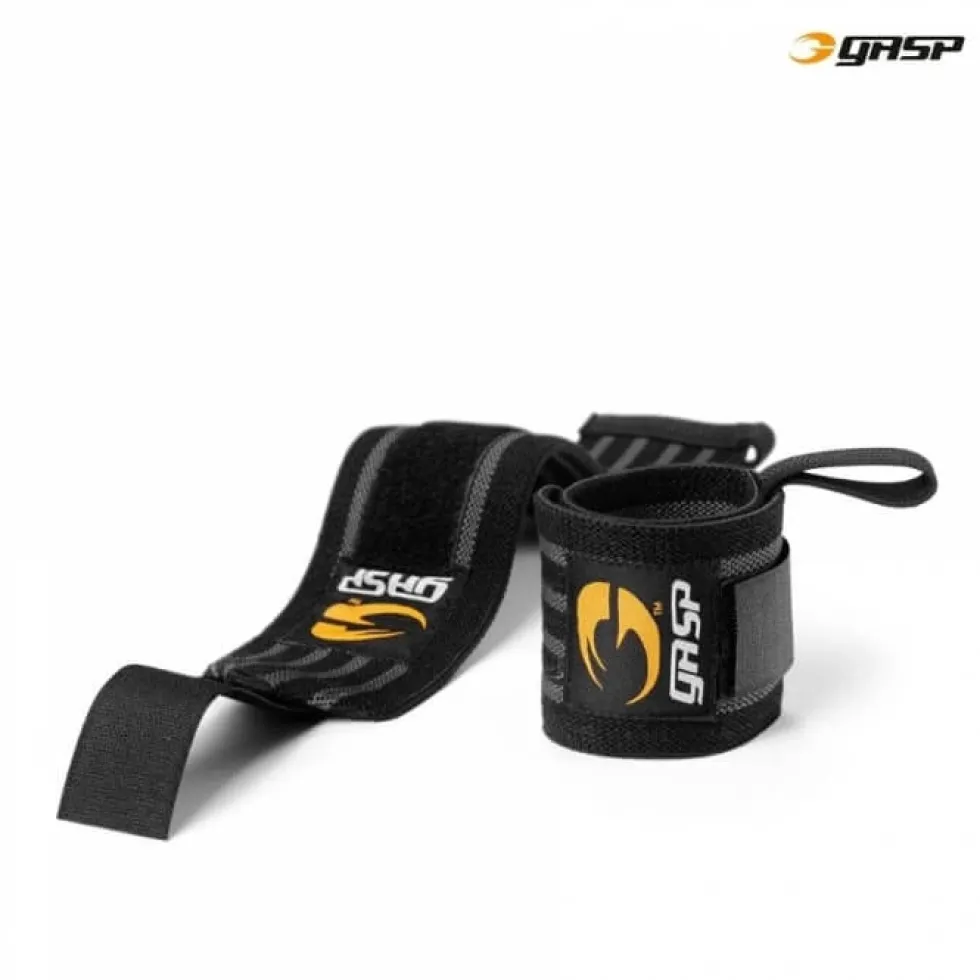 Gasp Hardcore Wrist Wraps, black/grey
