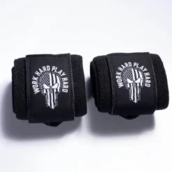 GASP Hardcore Wrist Wraps 18 inch, black/white