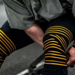 GASP Knee Wraps, Black/Flame