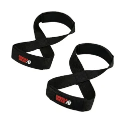 Gorilla Wear Gear Figure 8 Lifting Straps, black