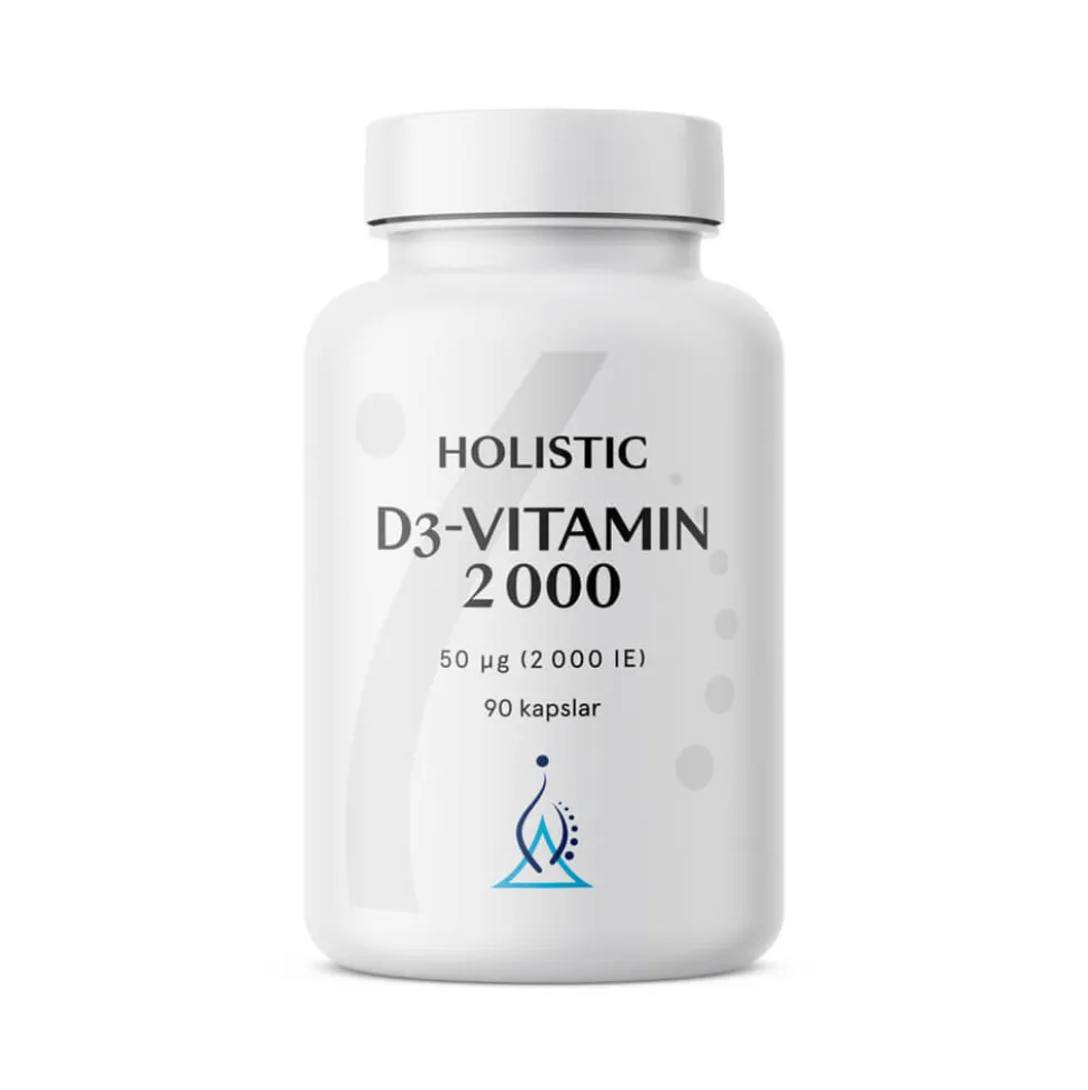 Holistic D3-vitamin 2000 IE, 90 caps