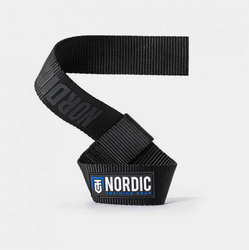 Nordic Training Gear Lifting Straps Nylon, black