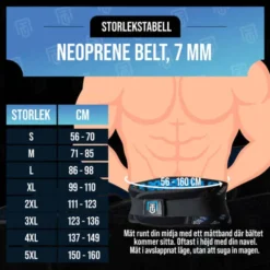 Nordic Training Gear Neoprene Belt, 7 mm