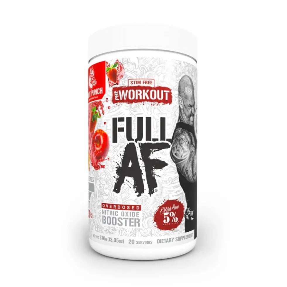 5% Nutrition Full AF Non-Stim Pre-Workout, 370 g