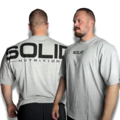 SOLID Nutrition Oversized Tee, grey/black