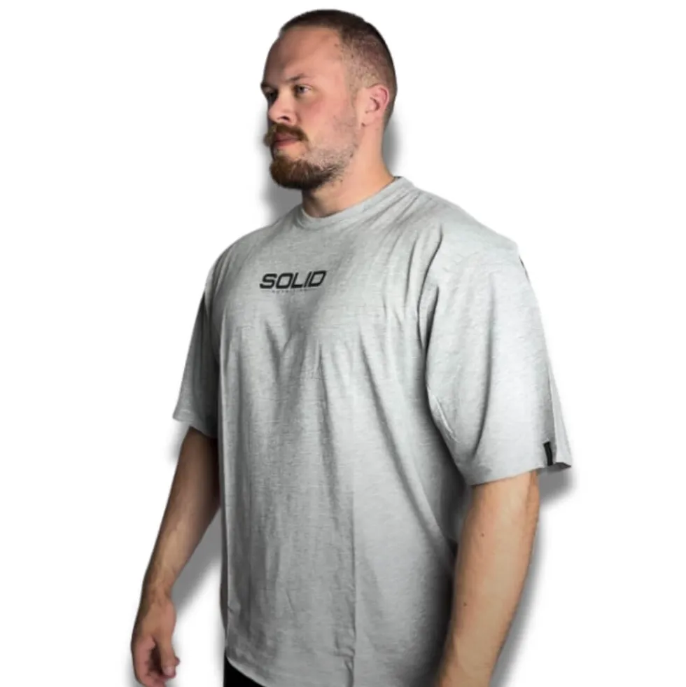 SOLID Nutrition Oversized Tee, grey/black