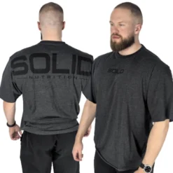 SOLID Nutrition Oversized Tee, dark grey melange