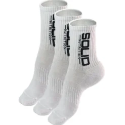 SOLID Nutrition Socks, 3-pack, White