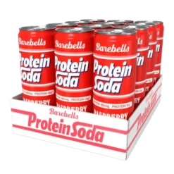 12 X Barebells Protein Soda, 355 ml (Raspberry Fizz)