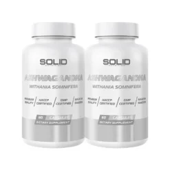 2 x SOLID Nutrition Ashwagandha, 60 caps