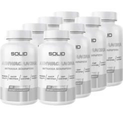 8 x SOLID Nutrition Ashwagandha, 60 caps
