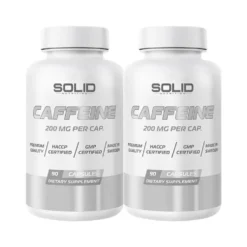 2 x SOLID Nutrition Caffeine, 90 caps