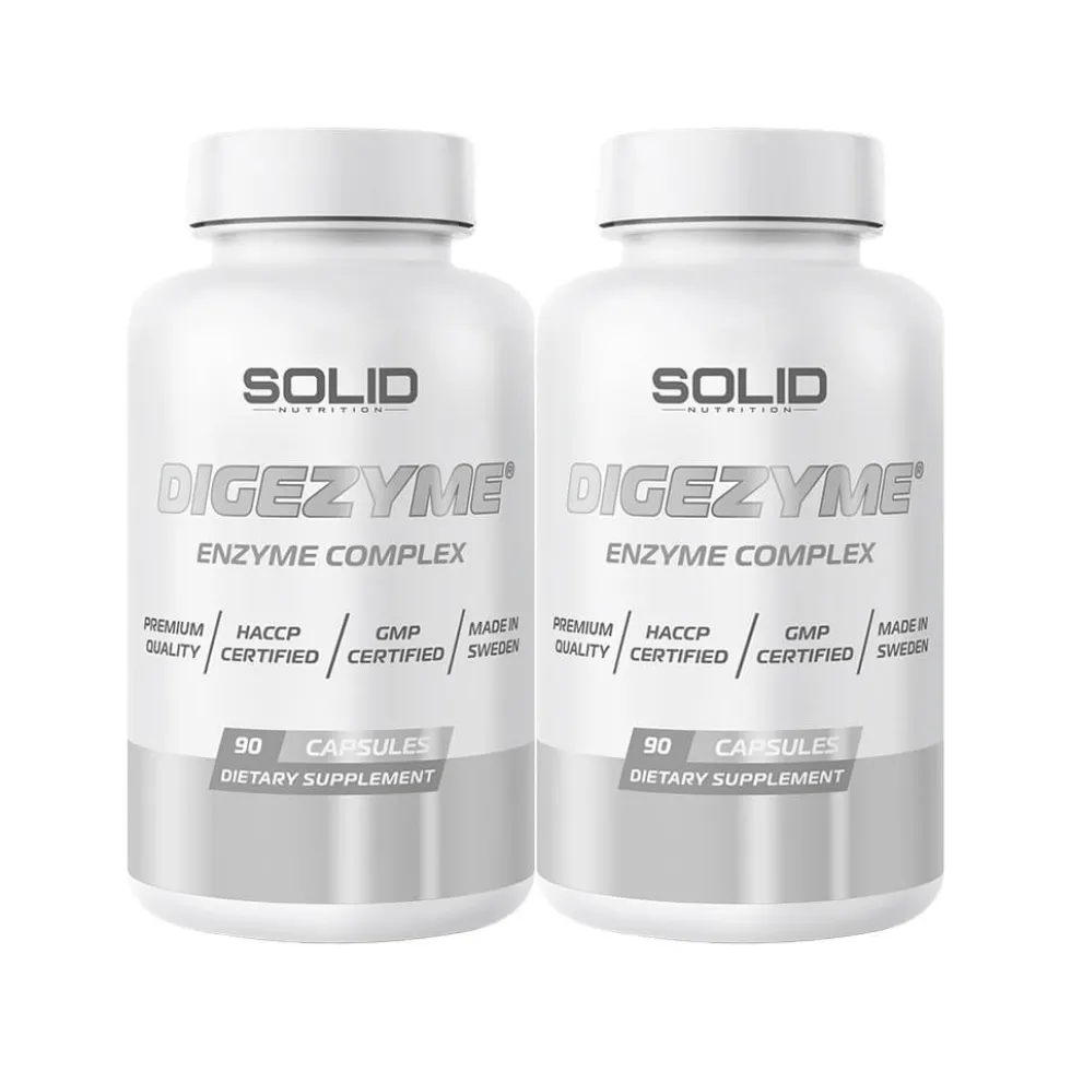 2 x SOLID Nutrition DigeZyme, 90 caps