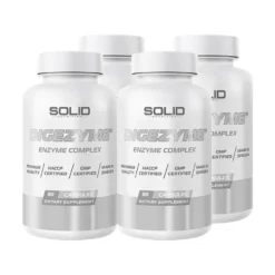 4 x SOLID Nutrition DigeZyme, 90 caps