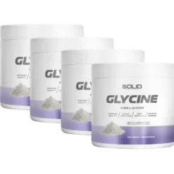 4 x SOLID Nutrition Glycine, 300 g