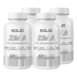 4 x SOLID Nutrition ZMA, 90 caps