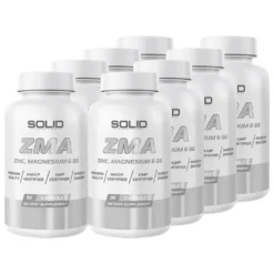 8 x SOLID Nutrition ZMA, 90 caps